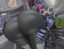 2girls 3d animated ass ass_grab ass_shake ass_shaking ass_wiggle ass_worship big_ass big_butt curvy curvy_female d.va d.va_(overwatch_2) fat_ass huge_ass kishi lesbian overwatch overwatch_2 shaking_ass spandex standing thick_ass twerk twerking video voluptuous voluptuous_female wide_hips widowmaker wiggling_ass yuri