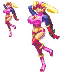 2x_enlarged alpha_channel bimbo bimbo_body bimbofied capcom casetermk female for_sticker_use high_heel_boots high_heels hourglass_figure huge_ass huge_breasts mega_man mega_man_battle_network pixel_art png roll.exe sticker_template thick_thighs thigh_boots transparent_background transparent_png wide_hips