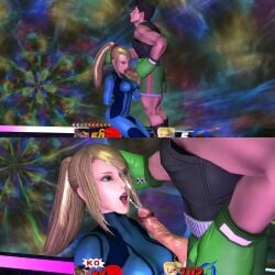 3d athletic_female athletic_male bimbo black_tank_top blonde_hair blowjob blue_eyes boxing_gloves cougar fellatio final_destination gameplay_mechanics height_difference high_heels little_mac metroid muscles muscular_male nintendo on_knees ponytail punch_out samus_aran sex sfm skin_tight submissive_female super_smash_bros. super_smash_bros._for_nintendo_3ds_and_wii_u tied_hair tight_clothing younger_male zero_suit_samus