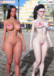 2girls 3d ass athletic athletic_female big_ass big_breasts breasts bust busty charlotte_(tonices) chest curvaceous curvy curvy_figure eyebrows eyelashes eyes female female_focus fit fit_female hair hips hourglass_figure huge_ass huge_breasts large_ass large_breasts legs light-skinned_female light_skin lips mature mature_female original original_character original_characters slim slim_waist thick thick_hips thick_legs thick_thighs thighs tonices top_heavy top_heavy_breasts upper_body voluptuous voluptuous_female waist wide_hips