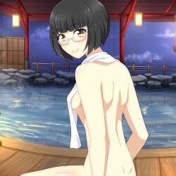 ass breasts convenient_censoring nchans nchans_style nude onsen orcaleon pinchan small_breasts