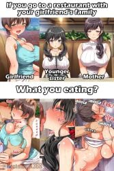 1boy 1boy1girl 1girls 3girls abeno_minato against_wall aomizuan beauty_mark bent_over big_breasts big_penis black_hair blowjob blue_eyes blush blushed breasts brown_hair censored cheating_boyfriend cheating_mother confused cute daughters_boyfriend doggy_style edit english english_text eye_contact female female_human forced fringe from_behind funny girlfriend girlfriends_mother green_eyes hand_on_head handjob hentaibank368 human humiliation imminent_oral imminent_sex implied_oral implied_sex in-lawcest innocent kneeling kotosanomaa large_breasts licking licking_penis light-skinned_female lips lucky_dosukebe lucky_dosukebe! lucky_dosukebe!_kouhen lucky_pervert male male/female male_human maron_maron masturbation meme milf mother-in-law mother-in-law_and_son-in-law observing oral penis penis_lick ponytail porn_star pov pubic_hair public_rape public_sex pussy_bulge rape resisting restaurant seductive_eyes seductive_look seductive_mouth sex short_hair sister-in-law sister-in-law_and_brother-in-law sudden surprised sweat sweaty teenager text text_bubble tight_clothes tight_clothing twintails vaginal_penetration wet_clothes young yu_kawashita yui_shimoda