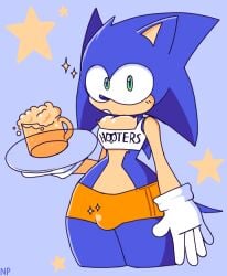 anthro beer_mug bulge cute femboy femboy_hooters floofy_sonic_(nocklepie) furry hedgehog hooters nocklepie self_upload shorts sonic_(series) sonic_the_hedgehog sonic_the_hedgehog_(series) tagme thick_thighs wide_hips