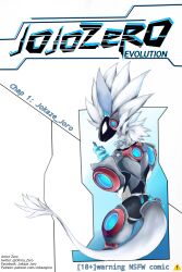 absurd_res anthro comic comic_jojozeroevolution_by_zero cyberpunk dominant dominant_female female hi_res humanoid jokaze_joro machine male male/female protogen