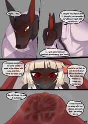 akitokit anubian_jackal anubis comic_page daughter father female furry_female incest jackal male