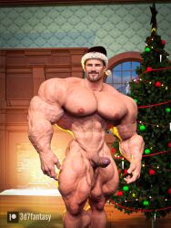 3d7fantasy abs baking biceps christmas christmas_tree cum cum_on_muscles growth_sequence hairy_male male male_focus male_only muscle muscles muscular muscular_arms muscular_ass muscular_back muscular_legs muscular_male muscular_thighs nipples pecs santa_hat thick_thighs veins veiny_penis