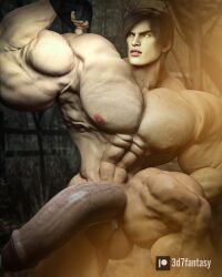 3d7fantasy abs biceps growth_sequence hairy_male hyper hyper_balls hyper_genitalia hyper_penis hyper_testicles leon_scott_kennedy male male_focus male_only muscle muscles muscular muscular_arms muscular_ass muscular_back muscular_legs muscular_male muscular_thighs nipples pecs resident_evil thick_thighs veins veiny_penis