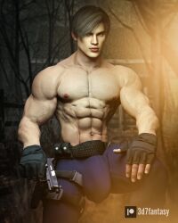 3d7fantasy abs biceps growth_sequence hairy_male hyper hyper_balls hyper_genitalia hyper_penis hyper_testicles leon_scott_kennedy male male_focus male_only muscle muscles muscular muscular_arms muscular_ass muscular_back muscular_legs muscular_male muscular_thighs nipples pecs resident_evil thick_thighs veins veiny_penis