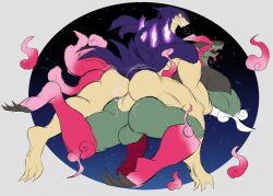 anal anal_sex anthro balls bara barazoku basculegion boner daikuhiroshiama erection fish hisuian_typhlosion male male_only muscles muscular nintendo nude penis pokemon pokemon_(species) pokemon_legends:_arceus sex typhlosion