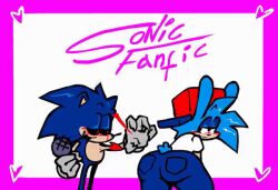 animated bepixel big_ass big_butt boyfriend_(friday_night_funkin) bunny_boy bunny_ears duo encore_boyfriend_(friday_night_funkin) friday_night_funkin friday_night_funkin_mod funny furry gay heart male male_only oh_hell_no shaking sonic.exe sonic.exe_(character) sonic_(series) sonic_the_hedgehog twerking