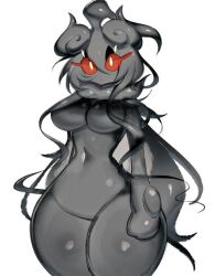 1girls anthro big_breasts breasts female female_only ghost marshadow naked naked_female nude nude_female pokémon_(species) pokemon pokemon_(species) red_eyes solo thick_thighs usa37107692