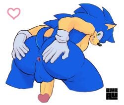 1boy anthro anus ass ass_focus balls blurau gay genitals hi_res humanoid looking_at_viewer looking_back male penis presenting presenting_hindquarters sega solo sonic_(series) sonic_the_hedgehog sonic_the_hedgehog_(series) spread_anus spread_butt spreading