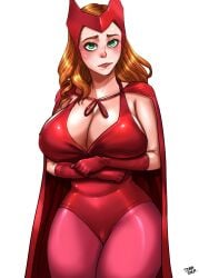 1girls big_breasts breasts busty cleavage curvaceous curvy curvy_figure digital_media_(artwork) eyebrows eyelashes eyes female female_focus fit fit_female green_eyes hair heroine hips hourglass_figure huge_breasts human large_breasts legs light-skinned_female light_skin lips marvel marvel_cinematic_universe marvel_comics scarlet_witch sorceress superhero superheroine thick thick_legs thick_thighs thighs top_heavy tora_tora upper_body voluptuous waist wanda_maximoff wandavision wide_hips witch