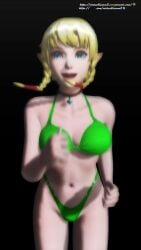 1girls 3d animated big_breasts bikini blonde_hair blue_eyes bouncing_breasts busty cleavage elf female female_focus female_only hyrule_warriors large_breasts legs linkle looking_at_viewer mp4 navel no_sound pointy_ears running short_hair smile solo tagme the_legend_of_zelda thighs video virtualblueam2 voluptuous