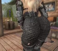 3d animated armor big_ass big_breasts bikini_armor blonde_hair blue_eyes bodysuit dat_ass dommy_mommy elf_orc_lunaire glasses huge_ass huge_breasts large_ass large_breasts rebecca_(original_character) seductive shaking skyrim tagme the_elder_scrolls tight_clothing video