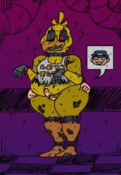 animatronic chicken five_nights_at_freddy's five_nights_at_freddy's_4 interspecies mike_schmidt nightmare_chica_(fnaf) qoolguy qoolguyart robot thigh_sex