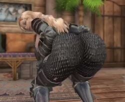 3d animated armor big_ass big_breasts bikini_armor blonde_hair blue_eyes bodysuit dat_ass dommy_mommy elf_orc_lunaire glasses huge_ass huge_breasts large_ass large_breasts pawg rebecca_(original_character) seductive shaking showing_off_ass skyrim tagme the_elder_scrolls tight_clothing twerking video