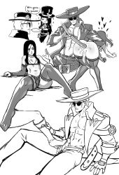 2boys black_and_white cherrypicmilk femboy gay guilty_gear johnny_(guilty_gear) long_hair sunglasses testament_(guilty_gear) yaoi