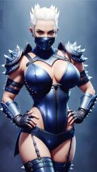 1girls 2d ai_generated assassin athletic athletic_female big_breasts breasts busty cleavage curvaceous curves curvy curvy_figure dizzydreamerai eyebrows eyelashes eyes female female_focus female_only fit fit_female frost_(mortal_kombat) hair hips hourglass_figure huge_breasts humanoid kunoichi large_breasts legs light-skinned_female light_skin mask masked mature mature_female midway midway_games mortal_kombat netherrealm_studios slim stable_diffusion thick thick_legs thick_thighs thighs thin_waist toned toned_female top_heavy upper_body voluptuous waist watermark white_hair wide_hips