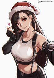 tifa lockhart from christmas by seveninks