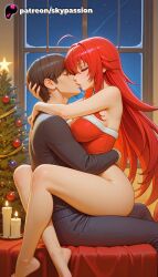 rias gremory from christmas by skypassion