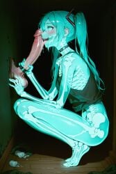hatsune miku from vocaloid by nibba
