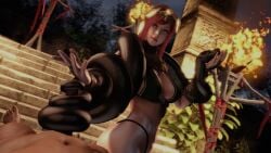 1boy 1girls 3d animated ass breasts coiling crown eye_contact femdom handjob kaminakirei masturbation penis pov primrose snake snake_tail source_filmmaker tagme tail_sex video