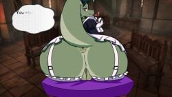 1girls 2d anarchoslurpie animated anthro argonian bethesda_softworks digestion female female_pred first_person_view hyper hyper_belly hyper_breasts hyper_butt maid mawshot mouth_shot oral_vore post_vore pov prey_pov skyrim sound tagme unwilling_prey video vore vore_belly