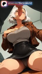 1boy 1girls 2026 ai_generated artist_name big_breasts big_chest blowjob blowjob_face breasts bust busty capcom chest cock dick electroworld fellatio female grace_ashcroft hi_res high_quality high_resolution highres jacket large_breasts legs_apart legs_spread licking open_legs oral oral_sex panties patreon patreon_username pencil_skirt penis resident_evil resident_evil_9:_requiem short_hair skirt splayed_legs spread_legs stable_diffusion straight sucking underwear watermark