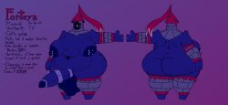 1_eye 3_fingers accessory age_difference animate_inanimate anthro areola arm_cannon ball_sag balls belly big_balls big_belly big_breasts big_butt big_penis bottomwear breasts brick butt cannonball castle cellulite clothing cock_ring english_text felineflustered fingers flag forteya_(felineflustered) genitals gynomorph huge_balls huge_breasts huge_butt huge_penis huge_thighs hybrid_genitalia hybrid_penis intersex jewelry jewish_mythology loincloth model_sheet mythological_creature mythological_golem mythology nipple_piercing nipples older_gynomorph older_intersex overweight overweight_gynomorph overweight_intersex penis penis_accessory penis_jewelry piercing roof_shingle solo stretch_marks text thick_thighs