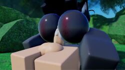 1boy 1girl1boy 1girls 3d 3d_(artwork) animated audible_creampie audible_ejaculation black_hair bouncing_ass bouncing_on_penis cum_in_pussy freckles_on_ass fur furry kinlyrr nature nature_background outside outside_sex red_eyes roblox robloxian shark_girl shark_tail shorter_than_30_seconds sound tagme vaginal_penetration video