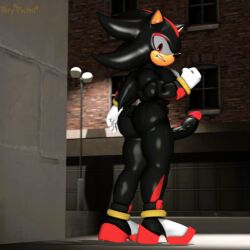 1boy 3d 3d_artwork alleyway angry angry_face ass black_body black_fur city_background cock dr.ivopingasnik flexing flexing_arms gay gay_male grumpy hedgehog looking_at_viewer male male_only muscular muscular_male pecs penis_erection red_hair sfm shadow_the_hedgehog solo solo_male sonic_(series) sonic_the_hedgehog_(series) source_filmmaker throbbing_penis