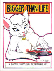 anthro bigger_than_life blue_eyes breasts car celeste feline female fur furry james_m_hardiman macro necklace solo what