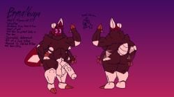 4_arms abs antennae_(anatomy) anthro arm_tuft arthropod arthropod_abdomen ball_sag balls big_breasts big_butt breasts broken_antennae bryna_(felineflustered) butt cellulite eyebrows fangs felineflustered flared_penis front_view genitals gynomorph hand_on_hip insect intersex lepidopteran long_penis model_sheet moth multi_arm multi_limb muscular muscular_gynomorph muscular_intersex navel navel_piercing neck_tuft nipples penis piercing pubes rear_view shoulder_tuft small_nipples solo teeth text thick_arms thick_eyebrows thick_thighs trans_(lore) trans_woman_(lore) tuft vein veiny_penis wings