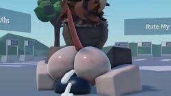 1boy 1femboy 3d animated ass black_hat bouncing_ass brown_hair coat cum cumming_dildo dildo dildo_in_ass dildo_insertion dildo_riding femboy kinlyrr light-skinned_male looking_back magic_dildo outdoors rat rat_boy rat_ears rat_tail rate_my_avatar riding riding_dildo roblox roblox_game robloxian rodent shorter_than_30_seconds solo solo_femboy solo_male sound tagme video whiskers