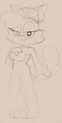 1girls 2025 3_toes 4_fingers 4chan_anon anthro armor bare_shoulders barefoot bedroom_eyes bent_arm big_breasts big_eyes big_tail biped blind_eye bottomless bottomless_anthro bottomless_female breasts cheek_tuft claws clothed clothing countershade_face countershade_fur countershading digital_drawing_(artwork) digital_media_(artwork) domestic_cat elderly elderly_anthro elderly_female extended_arm eyelashes eyewear eyewear_on_head facial_tuft fangs feet felid feline felis female female_only finger_claws fingers full-length_portrait fur fur_tuft genitals gilf goggles goggles_on_head granny half-closed_eyes hand_on_chest hand_on_own_chest head_tuft headgear helmet hi_res humanoid_hands iris long_eyelashes looking_at_viewer mammal mature mature_anthro mature_female mature_woman maxine_(ajmarekart) monochrome murphy_and_mitzi narrowed_eyes notched_ear old old_woman open_mouth open_smile pointy_ears portrait prick_ears pussy raised_finger seductive sepia sketch smile smiling_at_viewer solo solo_female standing tail teeth three-quarter_view toe_claws toes tongue towel tuft unknown_artist vulva wide_hipped_anthro wide_hipped_female wide_hips