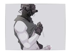 1boy 1male barely_visible_genitalia boy call_of_duty cdick choco_art clean clean_shaven dick_out_of_frame gary_sanderson gay gear gloved gloves googles happy_trail homosexuality male male_only masked masked_male masked_only nermute_kz nermutekz partially_clothed partially_nude roach_(call_of_duty) shirt_lift simple_background sleeveless sleeveless_shirt solo_male spy spy_gear tactical_gear tagme twink yaoi