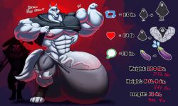 abs biceps bulge death_(puss_in_boots) furry gay hyper hyper_balls hyper_bulge hyper_genitalia hyper_penis hyper_testicles male male_focus male_only muscle muscles muscular muscular_arms muscular_ass muscular_back muscular_legs muscular_male muscular_thighs nipples pecs puss_in_boots_(dreamworks) puss_in_boots_the_last_wish red_eyes shrek_(series) silver_stag veins veiny_penis wolf