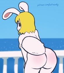 1girls alternate_version_available animated anthro ass big_ass blonde_female blonde_hair brown_eyes bunny_ear bunny_ears bunny_girl bunny_tail bunnygirl carrot_(one_piece) dat_ass fat_ass female female_only fur furry furry_only huge_ass large_ass no_humans nude nude_female one_piece oofrowdy pussy rabbit shaking shaking_ass shaking_butt short_playtime sideboob solo tail thick_ass yellow_hair