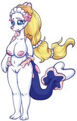 2019 alpha_channel anthro anthrofied asterozoan big_breasts blonde_hair blue_eyes blue_sclera bo_caroline bodily_fluids breasts clitoral_hood curvy_figure echinoderm female front_view full-length_portrait gem generation_7_pokemon genitals hair hair_beads hand_behind_back huge_breasts legs legs_together lips long_hair marine navel nintendo nipples nude pearl_(gem) pink_lips pink_nose plantigrade png pokemon pokemon_(species) portrait primarina pseudo_clothing pussy shiny_pokemon simple_background solo starfish starfish_(accessory) sweat sweatdrop thick_thighs tourmalice transparent_background voluptuous wide_hips