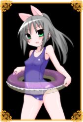 dungeon_party long_hair millete petite school_swimsuit swimming_circle swimming_ring swimsuit