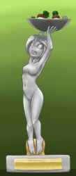 female mal_(malberrybush) malberrybush malyna peal_malyna petrification shoes solo statue stone tagme transformation