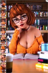 1girls 3d big_breasts bottom_heavy breasts busty curvaceous curvy curvy_figure digital_media_(artwork) eyebrows eyelashes eyes female female_focus female_only hair hanna-barbera hips hourglass_figure huge_breasts human legs light-skinned_female light_skin lips nerdy_female scooby-doo short_hair text thick thick_legs thick_thighs thighs top_heavy upper_body urqqurqq velma_dinkley voluptuous waist wide_hips