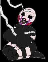 ahe_gao animatronic black_background breasts crisis-omega crying drooling female five_nights_at_freddy's five_nights_at_freddy's_2 marionette_(fnaf) on_knees possessed puppet_(fnaf) robot robot_girl solo suggestive ticket tickets tongue_out ultimate_custom_night white_pupils