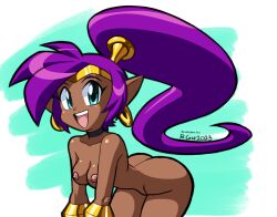 1girls blue_eyes breasts collar cute dark-skinned_female dark_skin earrings edit edited female female_only genie long_ears long_eyelashes long_hair naked naked_female nipples nude nude_edit nude_female nude_filter purple_hair rongs1234 shantae shantae_(character) smooth_skin solo tagme tan_body tan_skin tanned tanned_female tanned_skin thick thick_ass thick_thighs