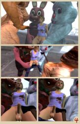 3d artist_request axe bubble_head_nurse cheryl_mason comic dead_by_daylight futanari heather_mason knife nurse nurse_(silent_hill) penectomy_threat robbie_the_rabbit silent_hill silent_hill_2 silent_hill_3 source_request tagme