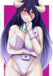 albedo_(overlord) big_breasts bunnysuit female female_only kuma_(saku) overlord_(maruyama) succubus tagme