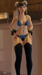 1girls 3d blender_(software) bra capcom chun-li chun-li_(fortnite) clothed deadboi_artist female female_only fortnite fully_clothed panties solo street_fighter