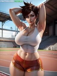 lena oxton from blizzard entertainment by panda ai