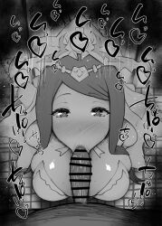 1boy 1girls :>= bare_shoulders big_breasts big_penis black_and_white blush breasts censored dark-skinned_male dark_skin detailed_background dragon_girl dragon_humanoid drooling eyelashes fellatio female female_focus fire_emblem fire_emblem_engage humanoid indoor inside interspecies kurotama long_hair looking_at_viewer lumera_(fire_emblem) male male_pov marking nintendo oral oral_sex penis pov room saliva shiny shiny_skin sketch sound_effects squatting sweat text veil vein veins veiny veiny_penis